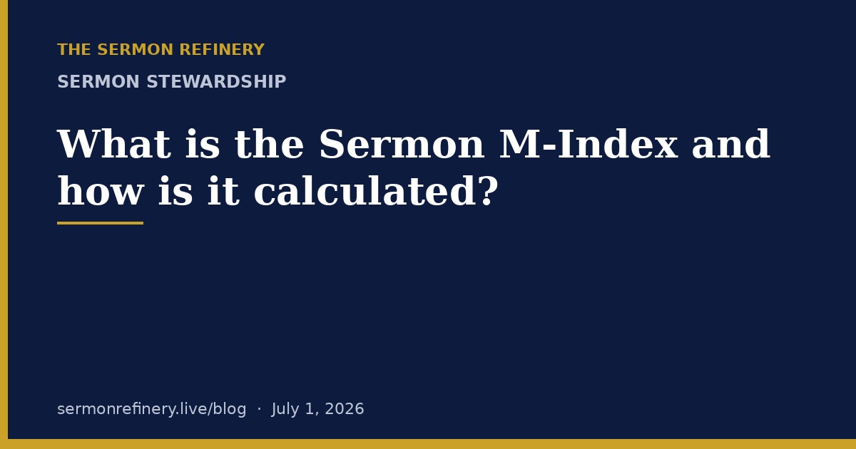 What is the Sermon M-Index and how is it calculated?